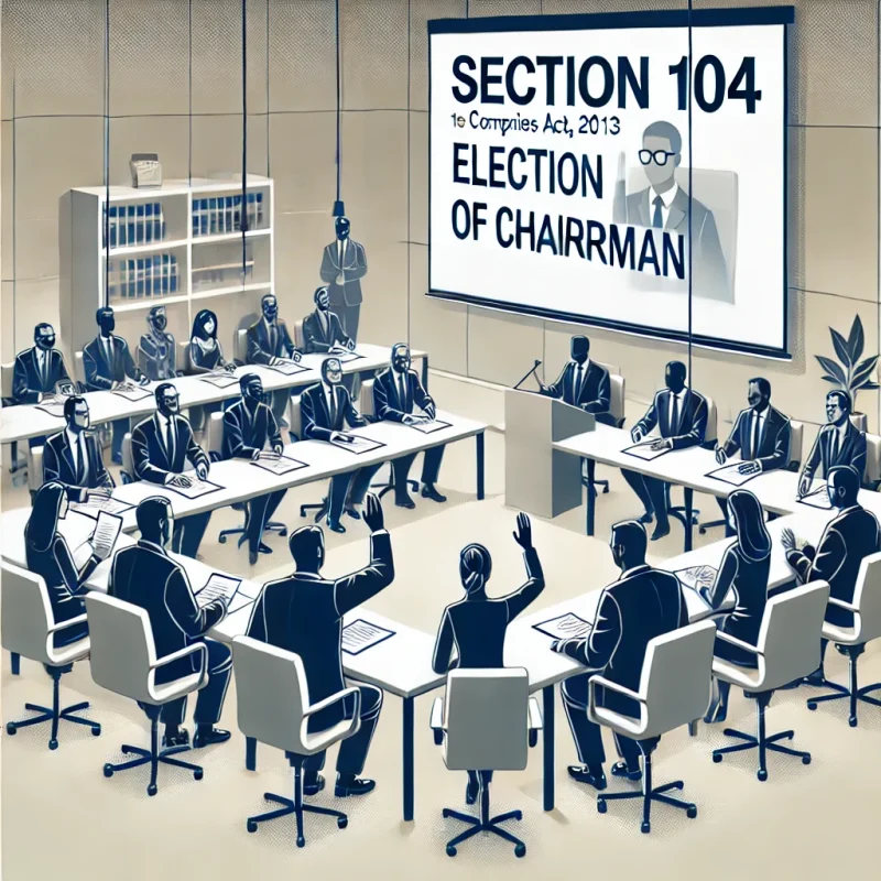 Section 104.Chairman of meetings. | Companies Act