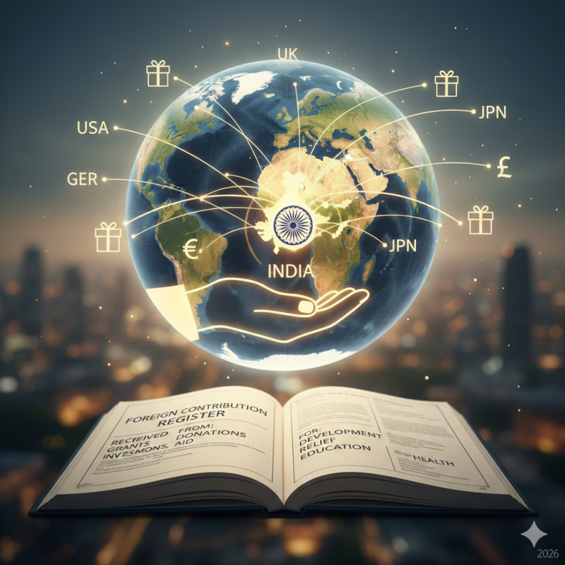 What is foreign contribution?