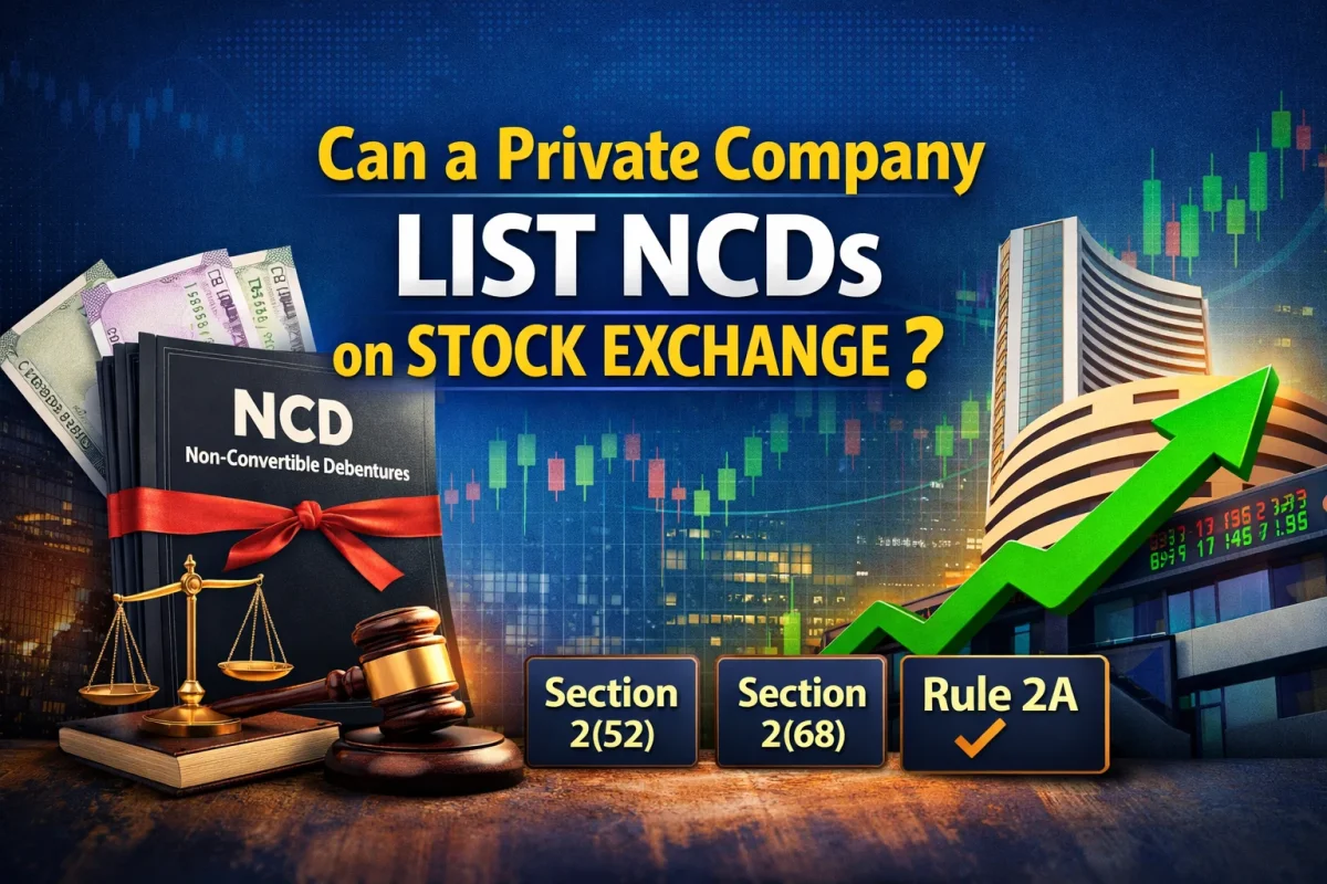 Can a Private Company List Non-Convertible Debentures (NCDs)?